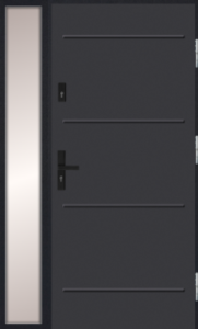 Drzwi zewnętrzne z doświetleniem MARTOM C 00